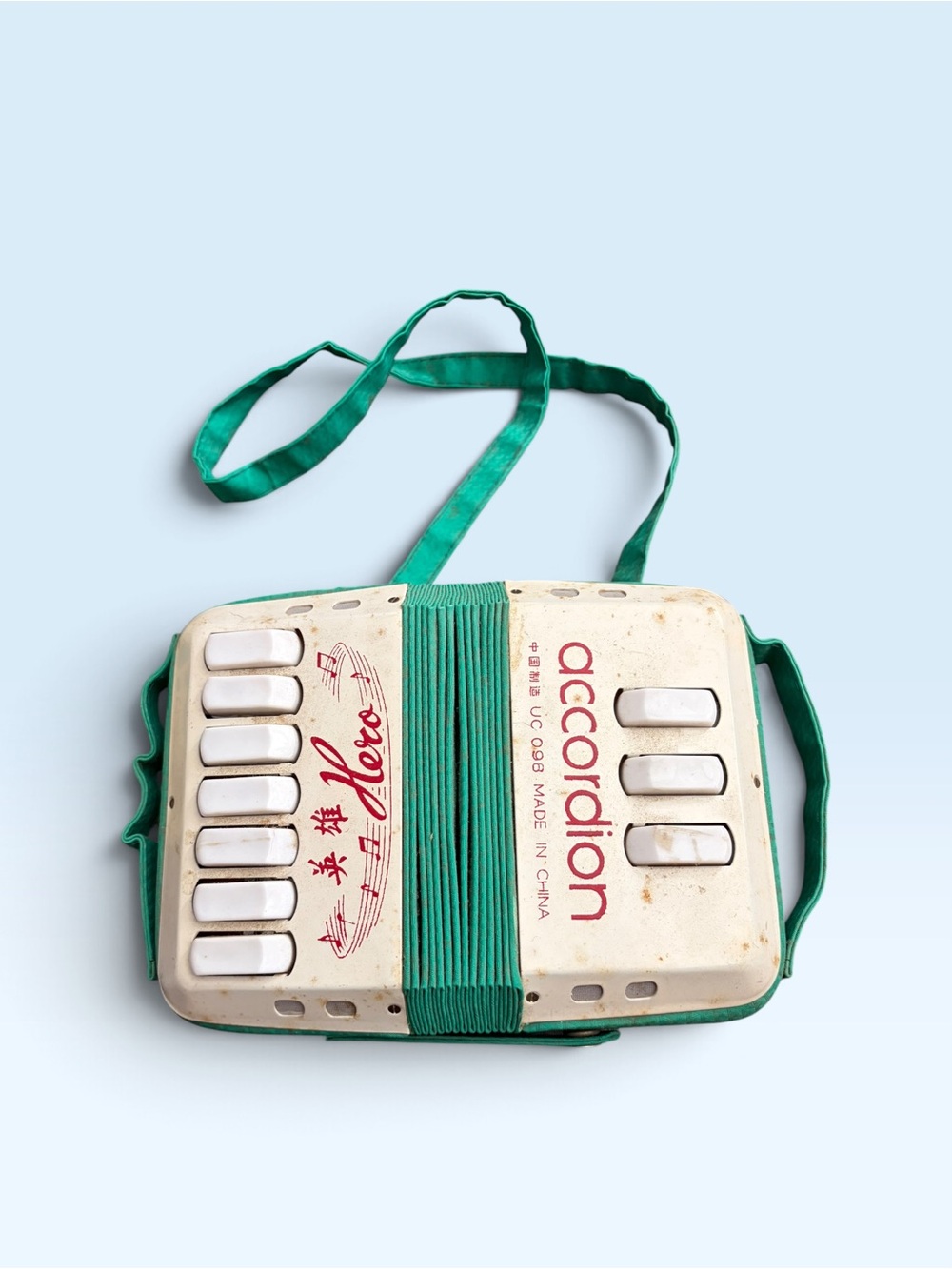 Green Accordion-Style Kids Crossbody Bag